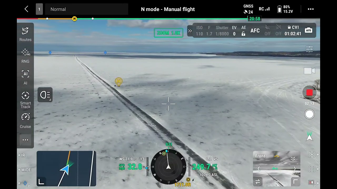 Feb 10, 2026 Lake Winnebago Ice Conditions - South 1