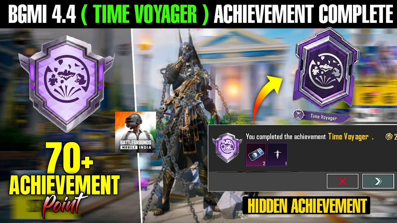 Bgmi 4.4 Hidden ( Time Voyager ) Achievement Complete | Bgmi Hidden Achievement 