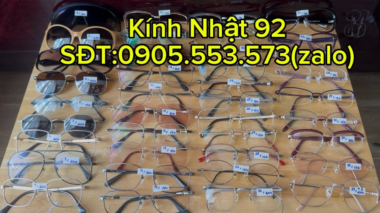 Phiên 665: Lô kính Nhật si chất lượng cao, giá rẻ. SĐT:0905.553.573(zalo) 🍀🍀
