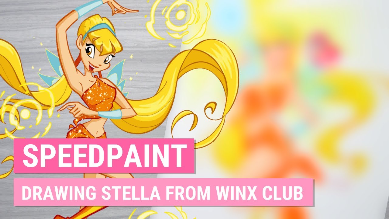 Drawing STELLA from WINX CLUB in My Style | Marker Speedpaint | iiKiui