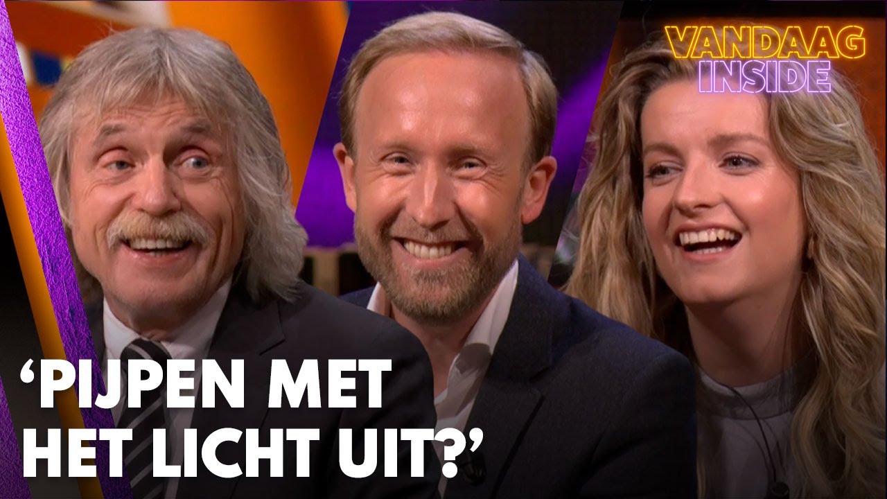 Johan begint uitzending Vandaag Inside met ordinaire vraag: 'Pijpen met het licht uit?'