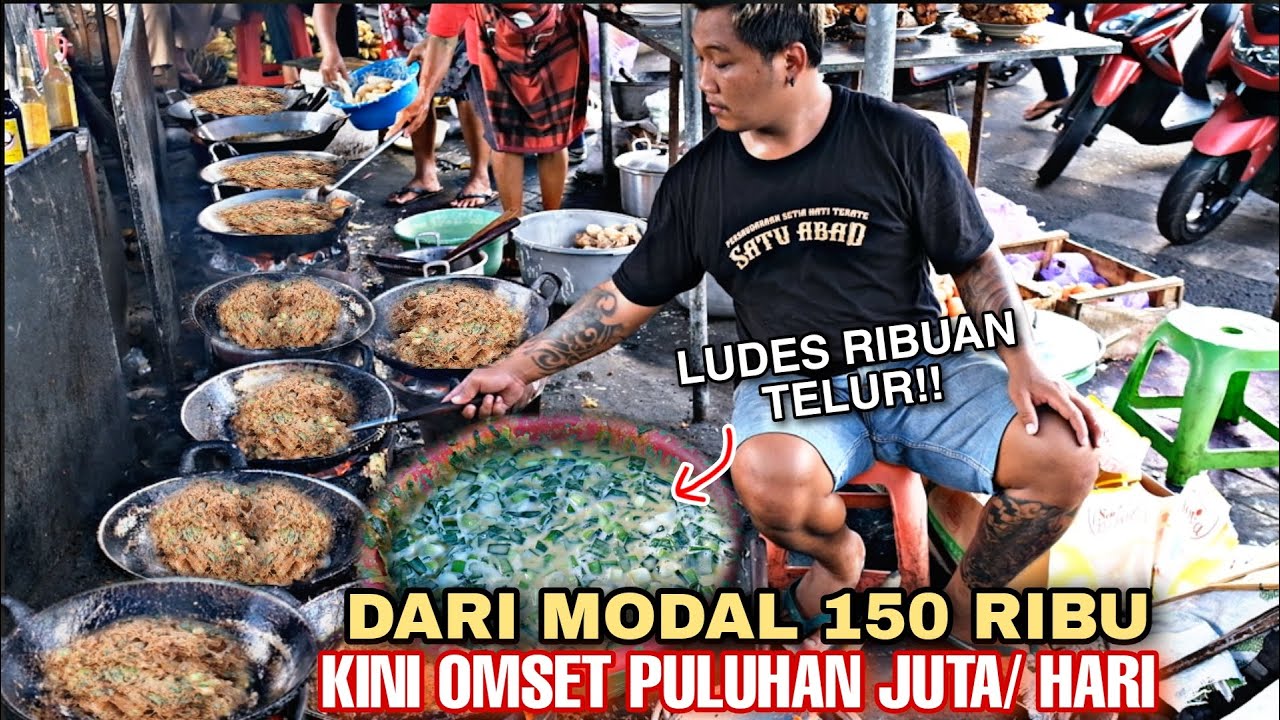 CUMA JUALAN NASI TELUR DIBIKIN KRISPI!! OMSET NGALAHIN GAJI GUBERNUR | IDE BISNIS PINGGIR JALAN