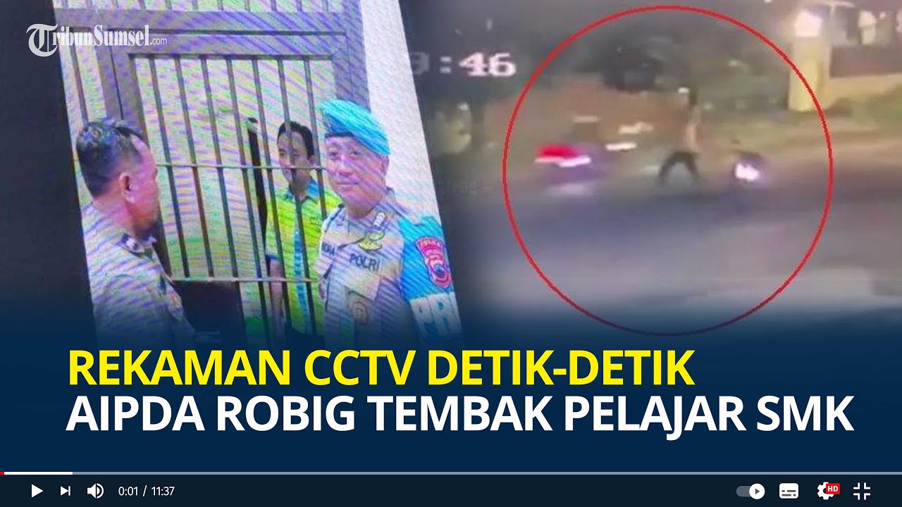 Rekaman CCTV Detik-detik Aipda Robig Tembak Pelajar SMK di Semarang, Terungkap Korban Tak Melawan