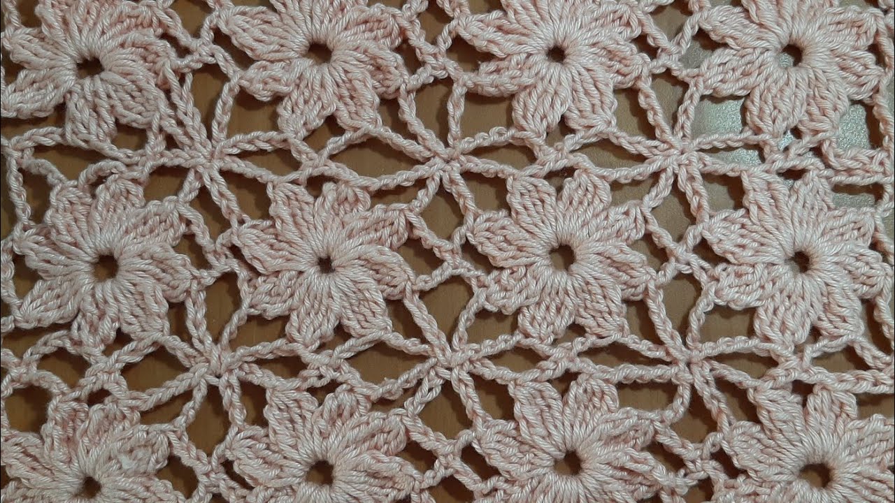 💛 Hermosa puntada a crochet formando margaritas paso a paso