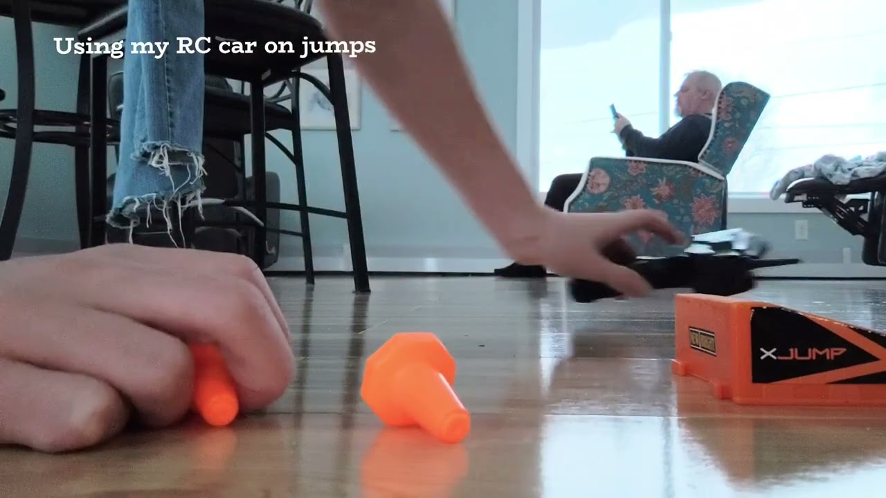Jumping my RC car over ramps!
