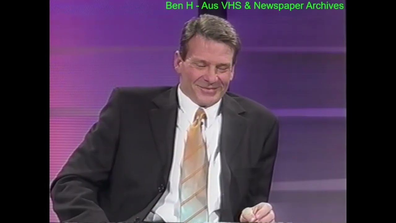 Pie In Face Aftermath Sam Newman David Schwarze AFL Footy Show 2001