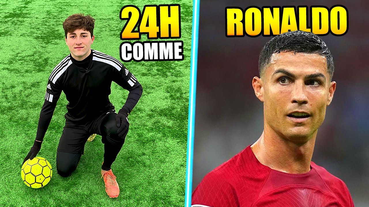 VIVRE 24H COMME RONALDO ! 😮 ( C'est difficile.. )