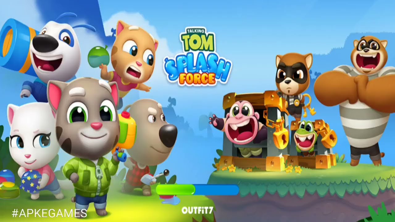 Talking Tom Splash Force Gameplay Android ios 