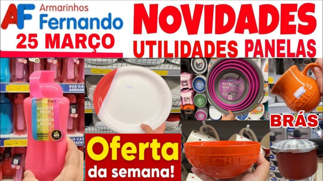 ARMARINHOS FERNANDO - ACHADINHOS pro LAR - PROMOÇÃO utilidades PANELA novidades E TOUR NO ARMARINHOS