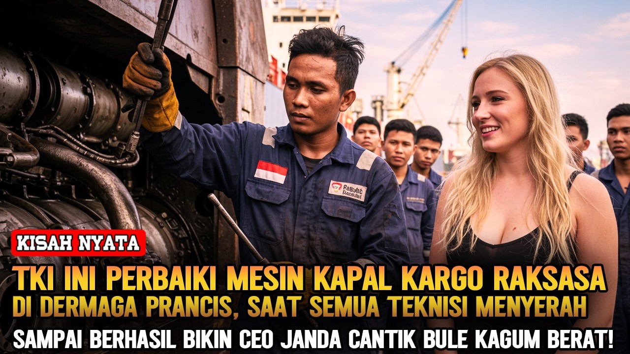 REJEKI NOMPLOK ❗ TKI INI PERBAIKI MESIN KAPAL MATI TOTAL, MEMBUAT CEO JANDA BULE CANTIK TERPESONA