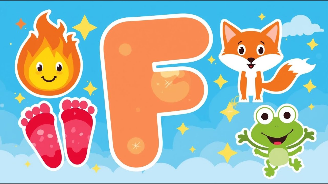 Letter F Song 🐸🔥 | F Is for Fire, Fox & Frog!