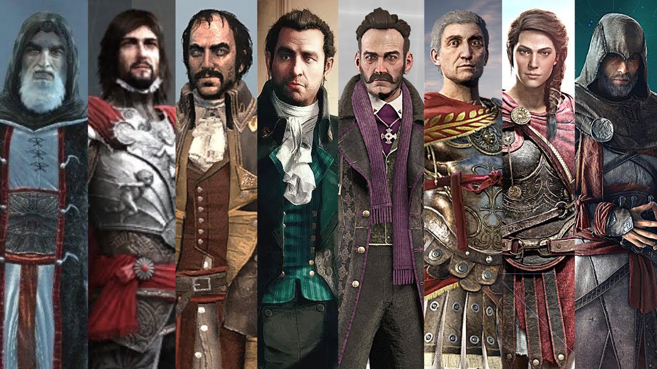 Все сцены смерти боссов в Assassin's Creed