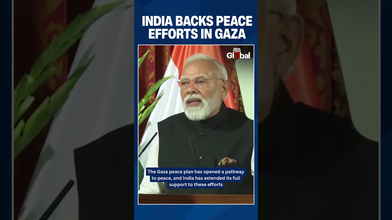 Modi Supports Gaza Peace Plan During Historic India-Israel Visit With Netanyahu | #shorts #gaza