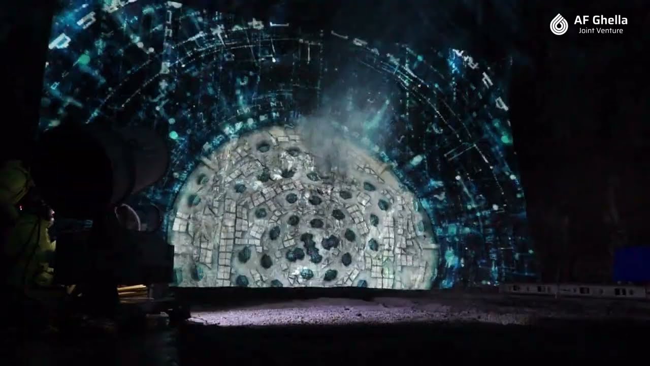 TBM Breakthrough in Olso. Hear the rock explode under the pressure of the cutters!!!