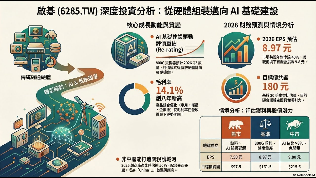 啟碁（6285）：偽裝成 AI 股的潛力股