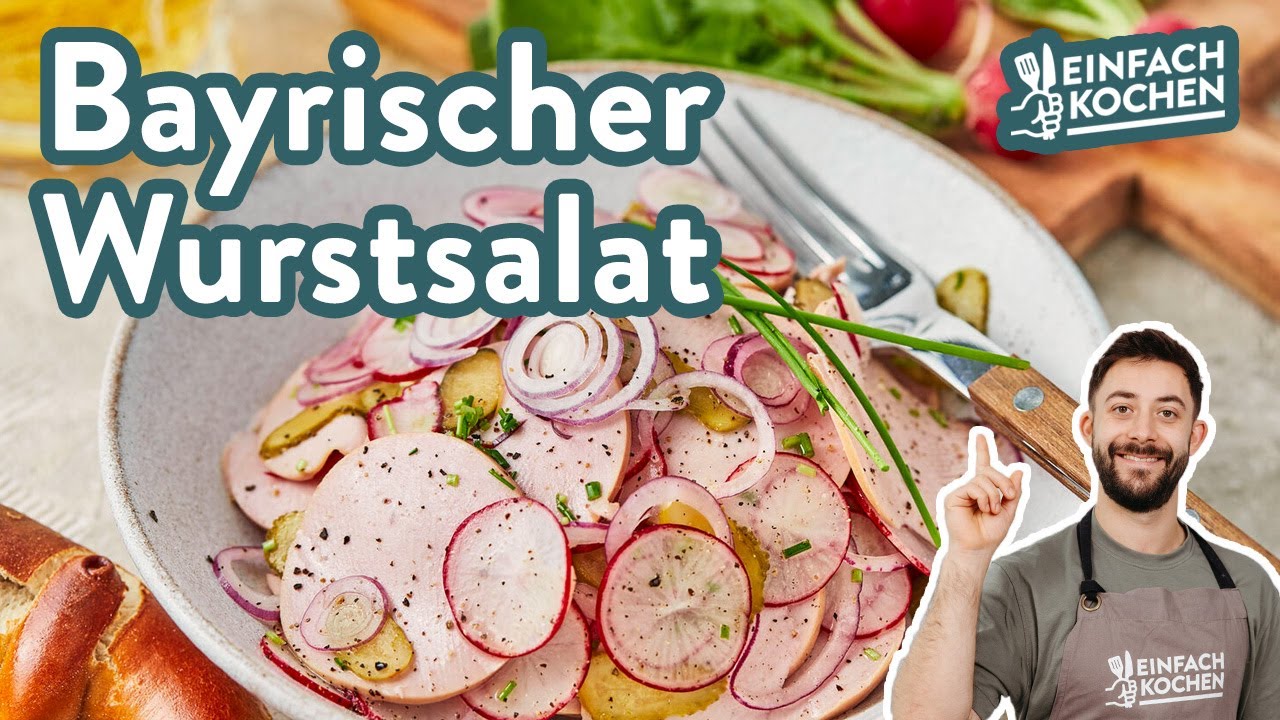 Bayrischer Wurstsalat 😍 ✨ | das Original-Rezept 😋 | Einfach Kochen