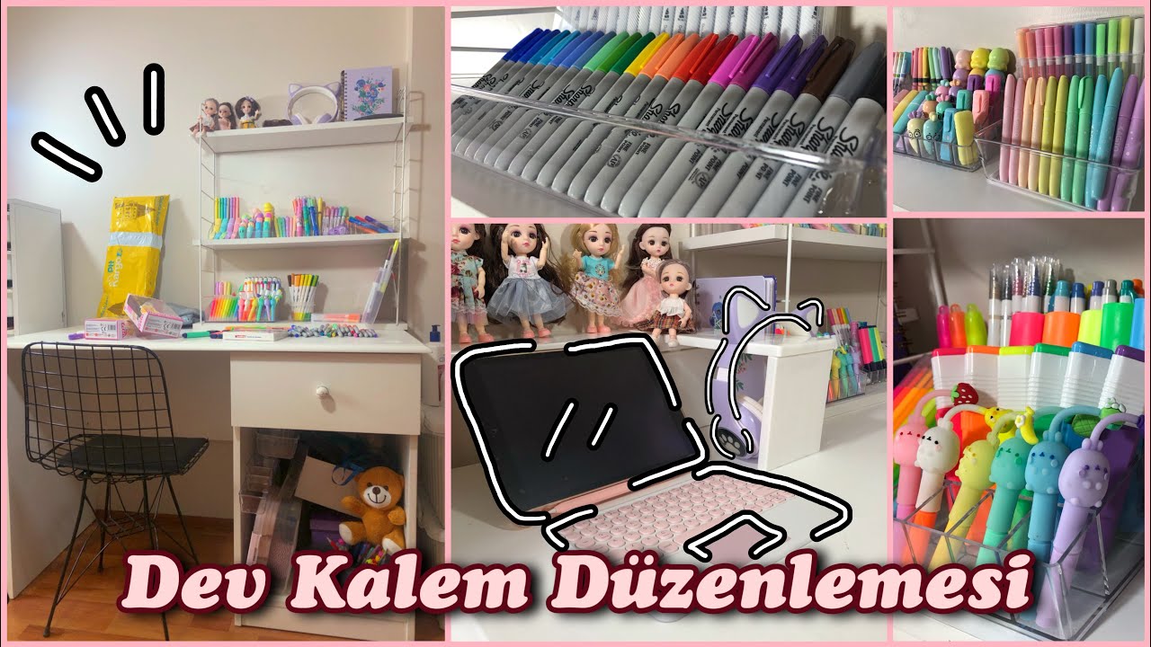 I'M ORGANIZING MY DESK | Giant Pencil Organization | Organizer ✨