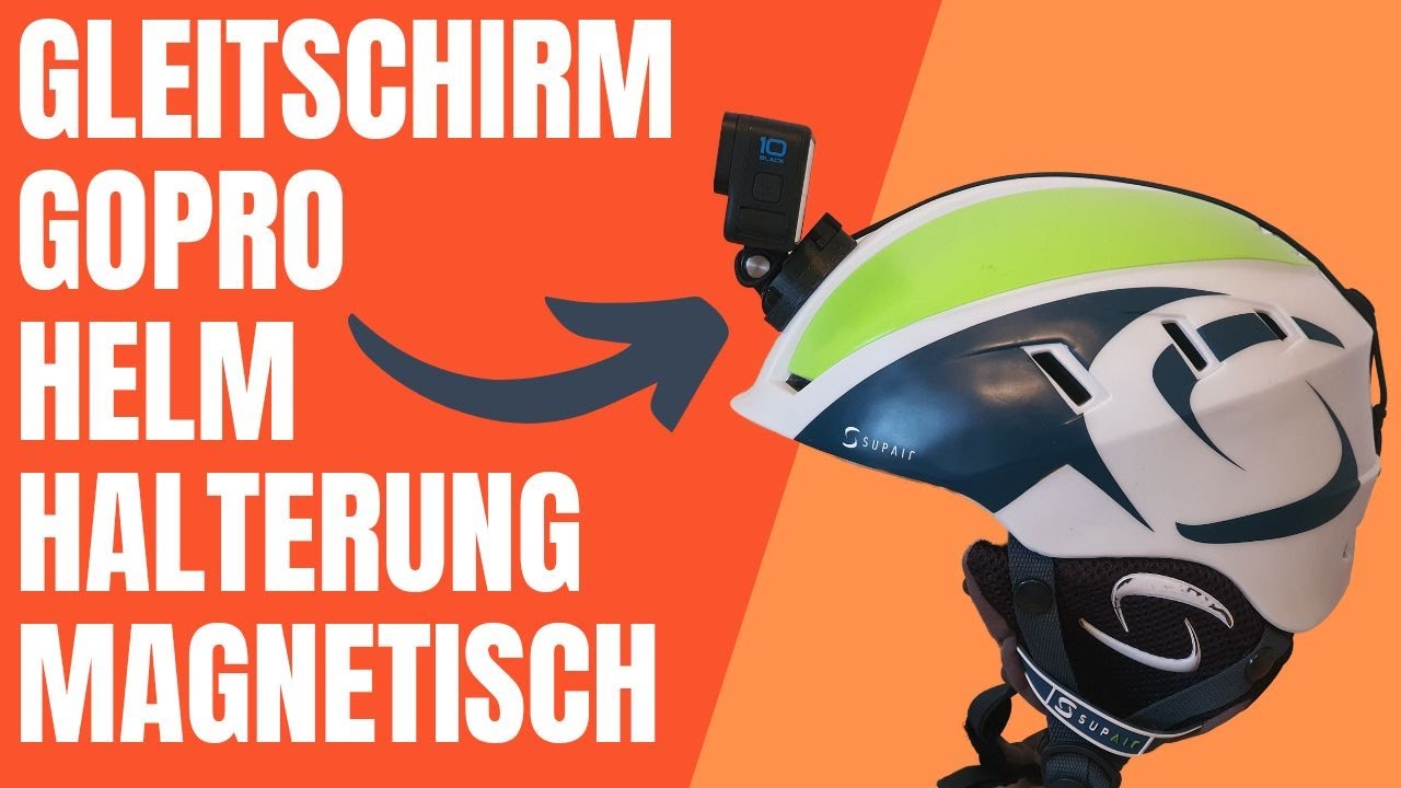 Magnetische GoPro Helmhalterung für Gleitschirmflieger