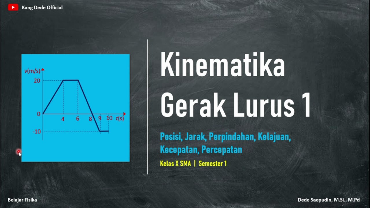 X-KGL |  1-Posisi, Jarak, Perpindahan, Laju, Kecepatan, dan Percepatan