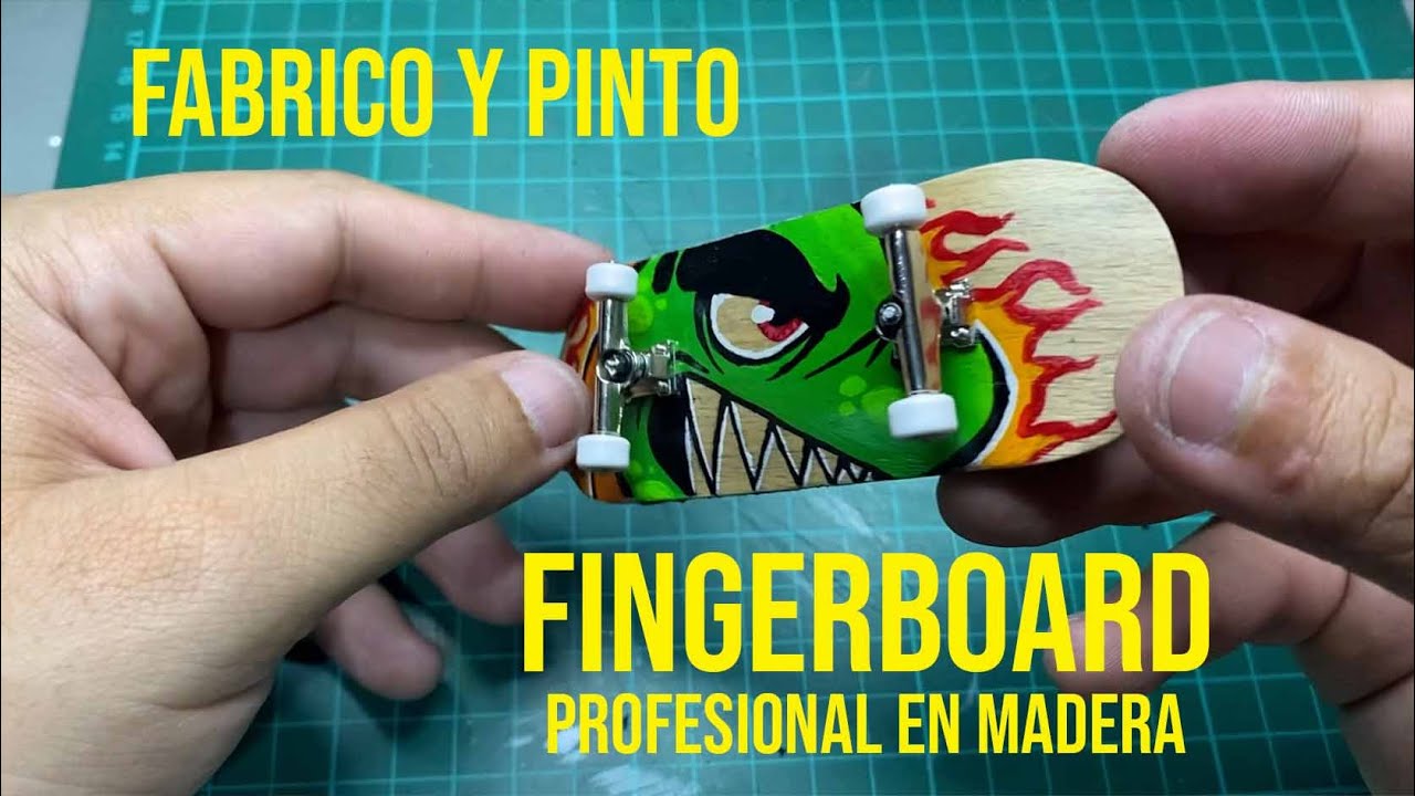 Construyo desde cero una FINGERBOARD y la pinto con GRAFFITI THROWUP CHARACTER