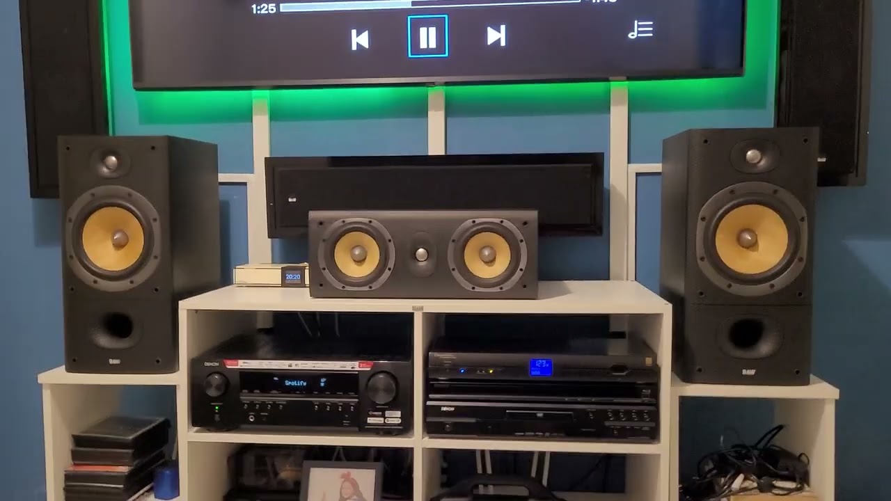B&W DM602 S3 + DENON AVR-S760H Spotify player DENON