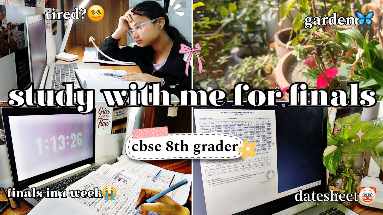 “Study With Me For My Finals 📚✨ | Productive Study Day”📝#minivlog #studywithme 