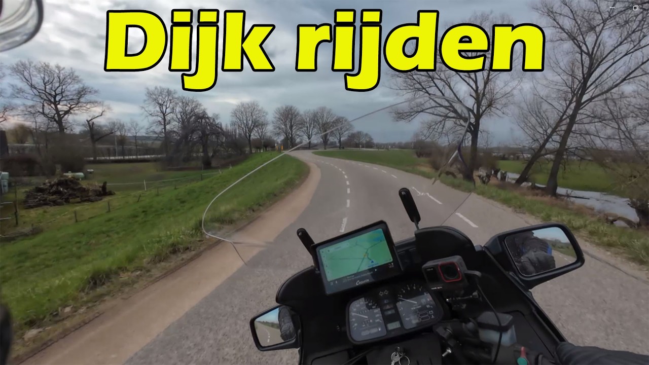 Hoogwater kijken met de motor bij drie grote rivieren in Nederland!