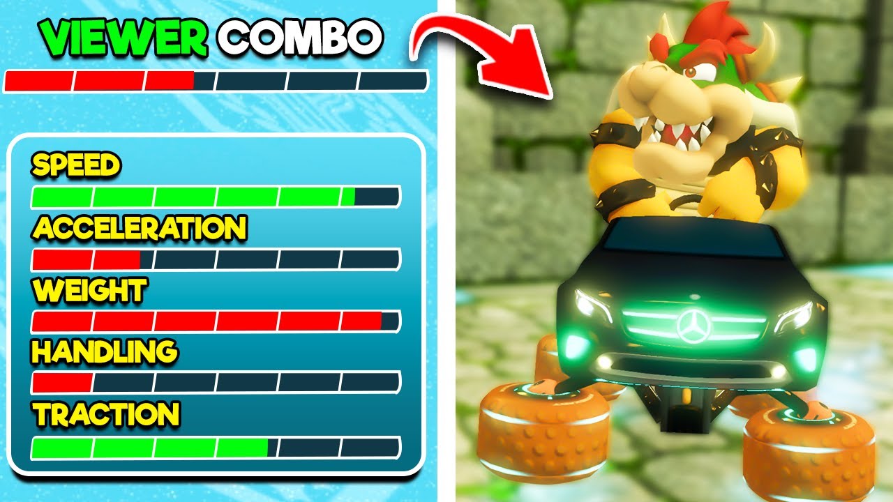 Can I WIN on VIEWER Combos? | Bowser Mercedes  | Pick My Combo Episode 1 | Mario Kart 8 Deluxe