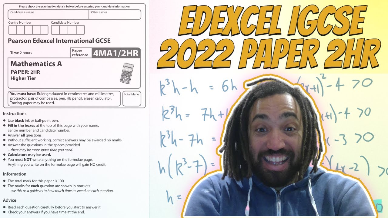 2022 Edexcel IGCSE Maths 2HR Walkthrough