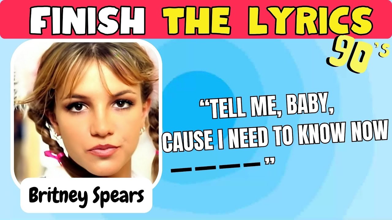 Finish The Lyrics - Best of 90's Songs Edition 🎵🎼 Destiny's child, Britney Spears, JLo, Sade, Brandy