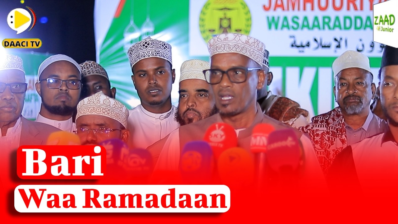 Wasiirka diinta iyo Awqaafta Somaliland ayaa ku dhawaaqey in ay berri tahay Ramadaan