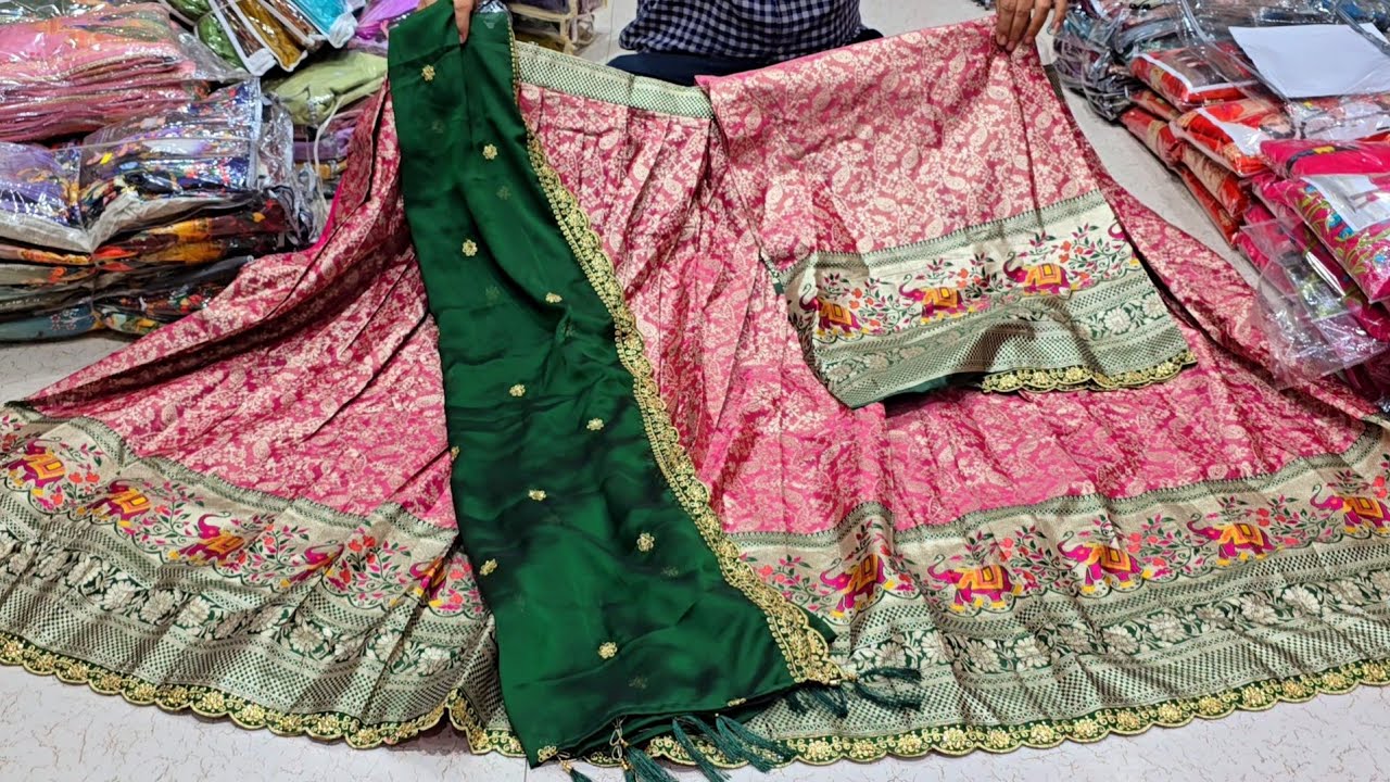 Madina wholesale|| Wedding season special Half saree collection No extra gst 