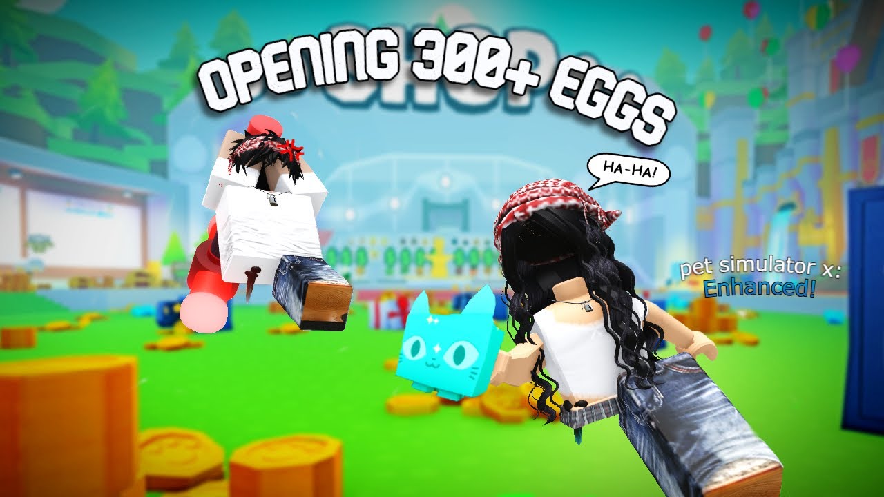 I hatched 300+ eggs in Pet Simulator X: Enhanced!