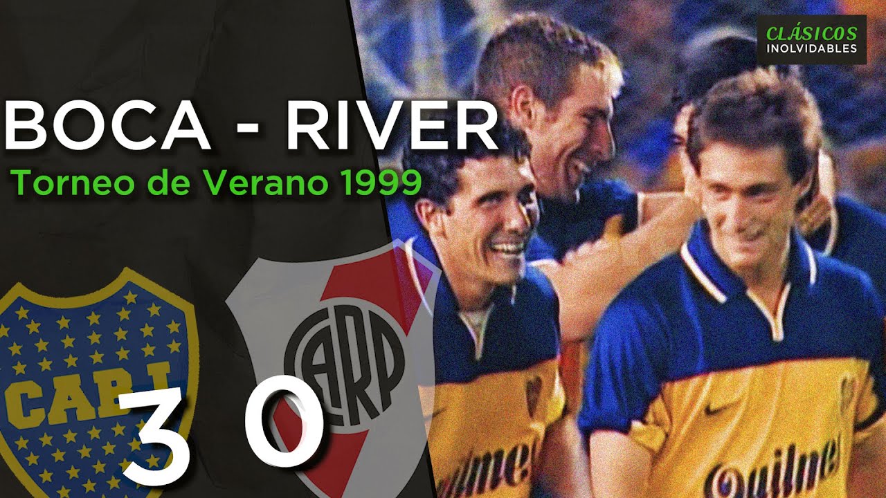 TORNEO DE VERANO 1999: BOCA 3 RIVER 0 - MEJORES MOMENTOS | Cl&aacute;sicos Inolvidables | El Gr&aacute;fico