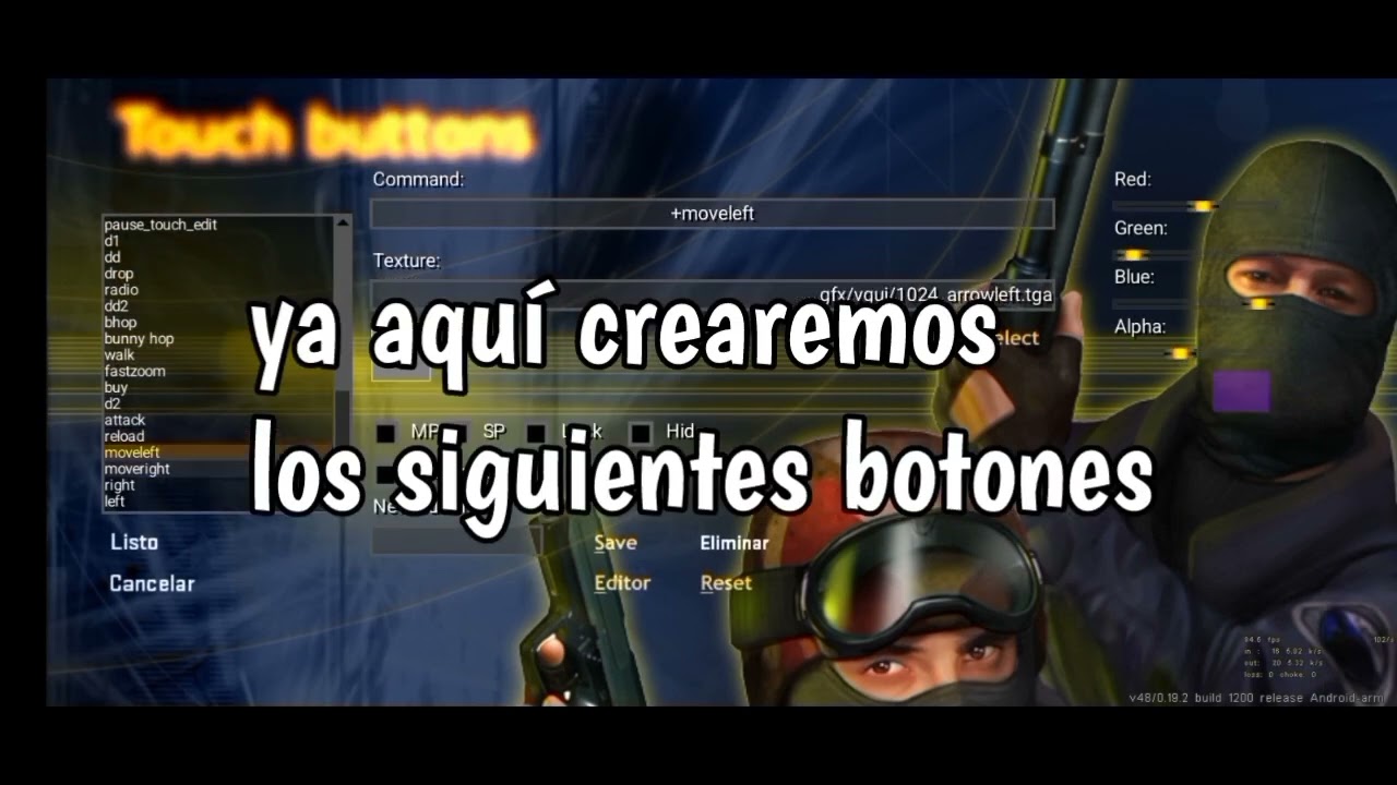 Como hacer Bunny Hop en el CS 1.6 Android [ #cs16 #cs16android #csandroid #bunnyhop#bhop ]