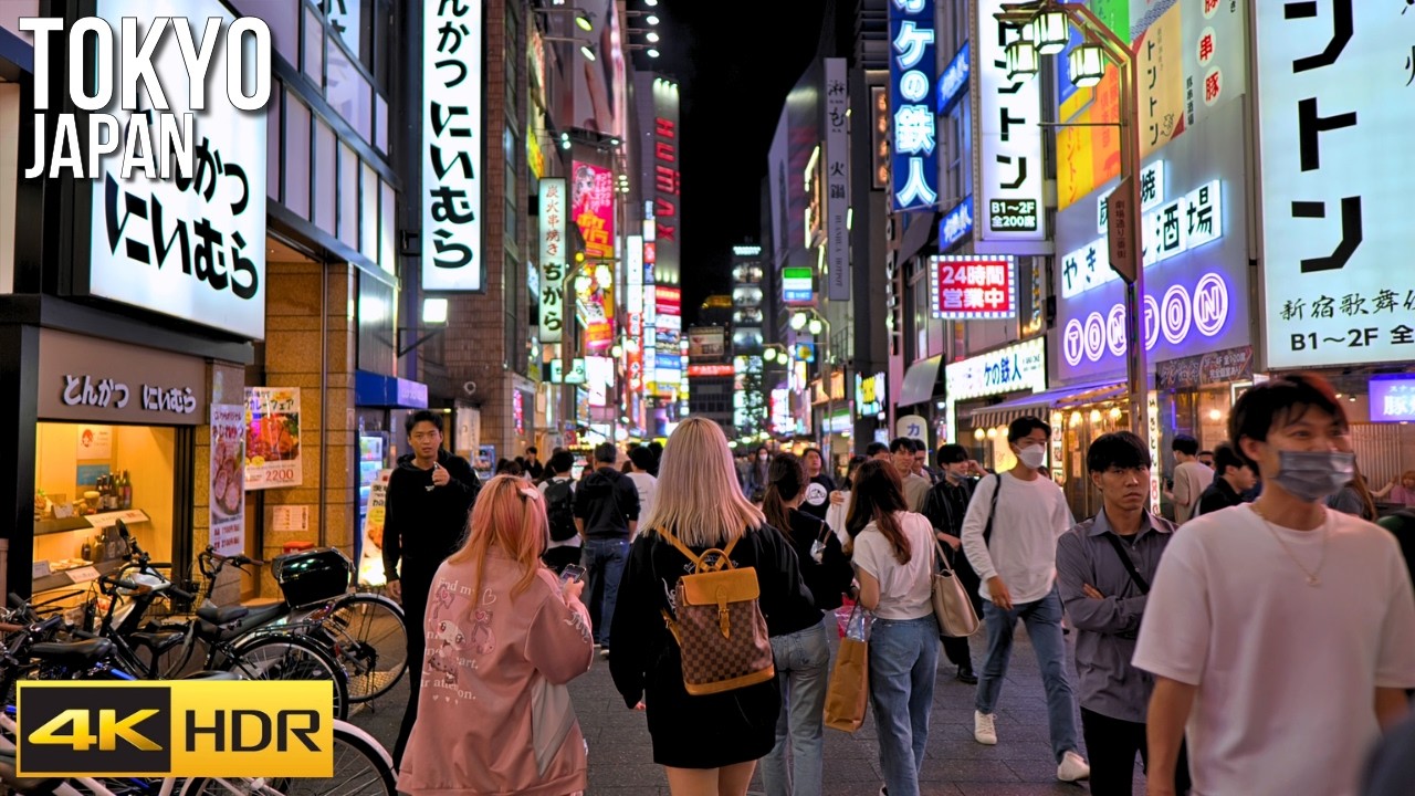 Tokyo Walking Tour 🇯🇵 Shinjuku, Shibuya & Gyoen Garden - Japan 4K60 HDR
