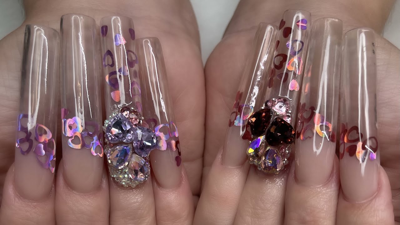 Watch Me Apply Acrylic On XXL Nails | Non-Dominant Hand | JC Beauty Concepts