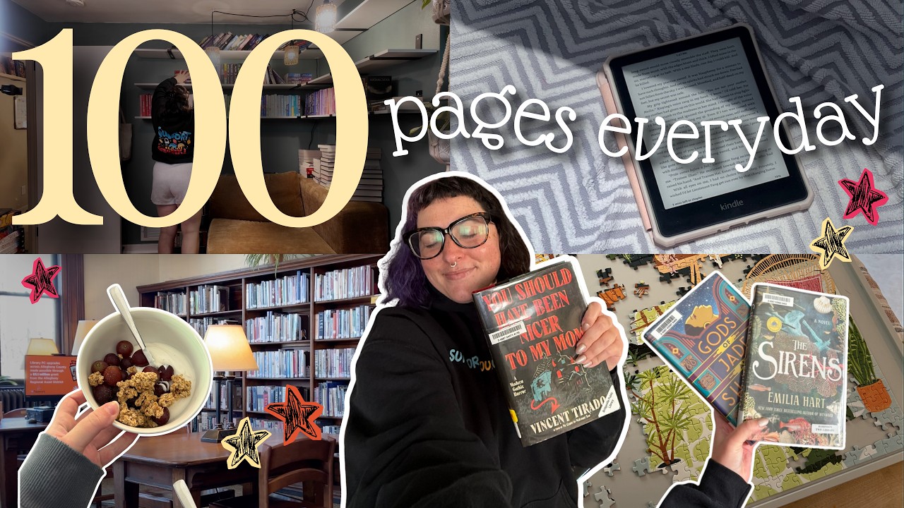 i tried reading 100 PAGES A DAY for an entire week to break my reading slump &hellip;📚🫣