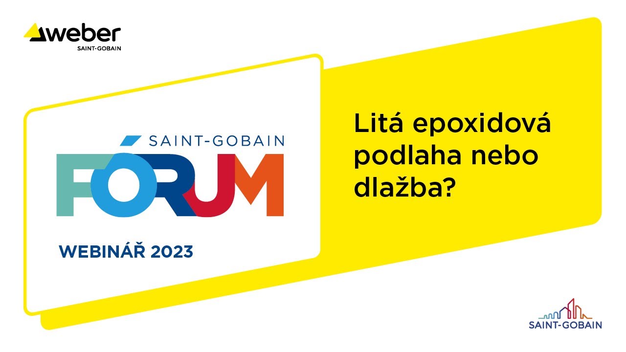 Webinář Weber: Litá epoxidová podlaha nebo dlažba?