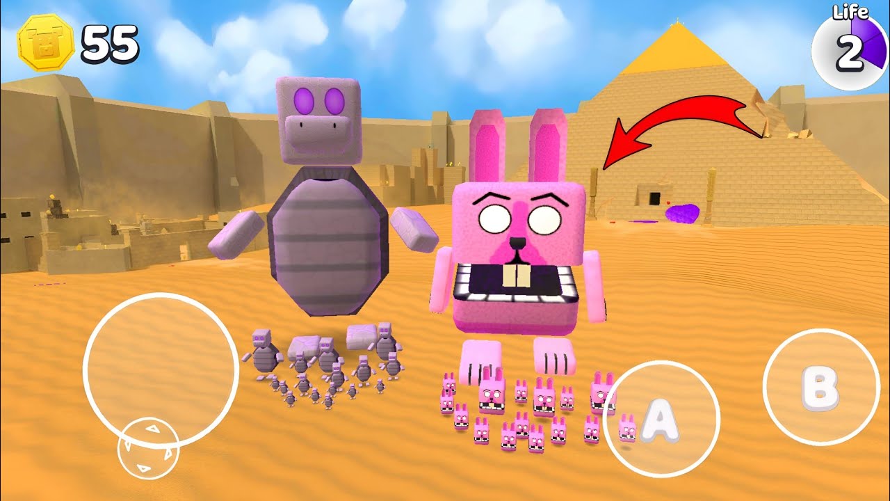  Turtle Boss vs Rabbit in Desert - Super Bear Adventure Gameplay Walkthrough 