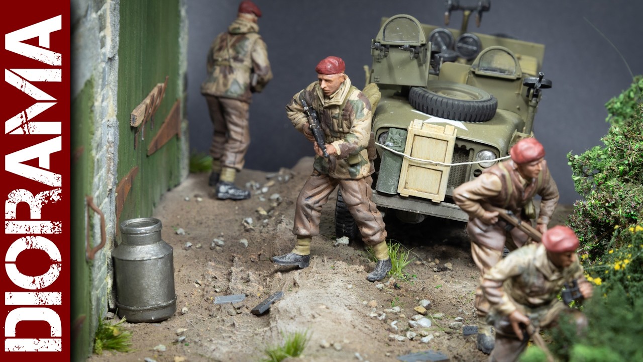 SAS Regiment in Europe - WW2 diorama (1/35 scale model)