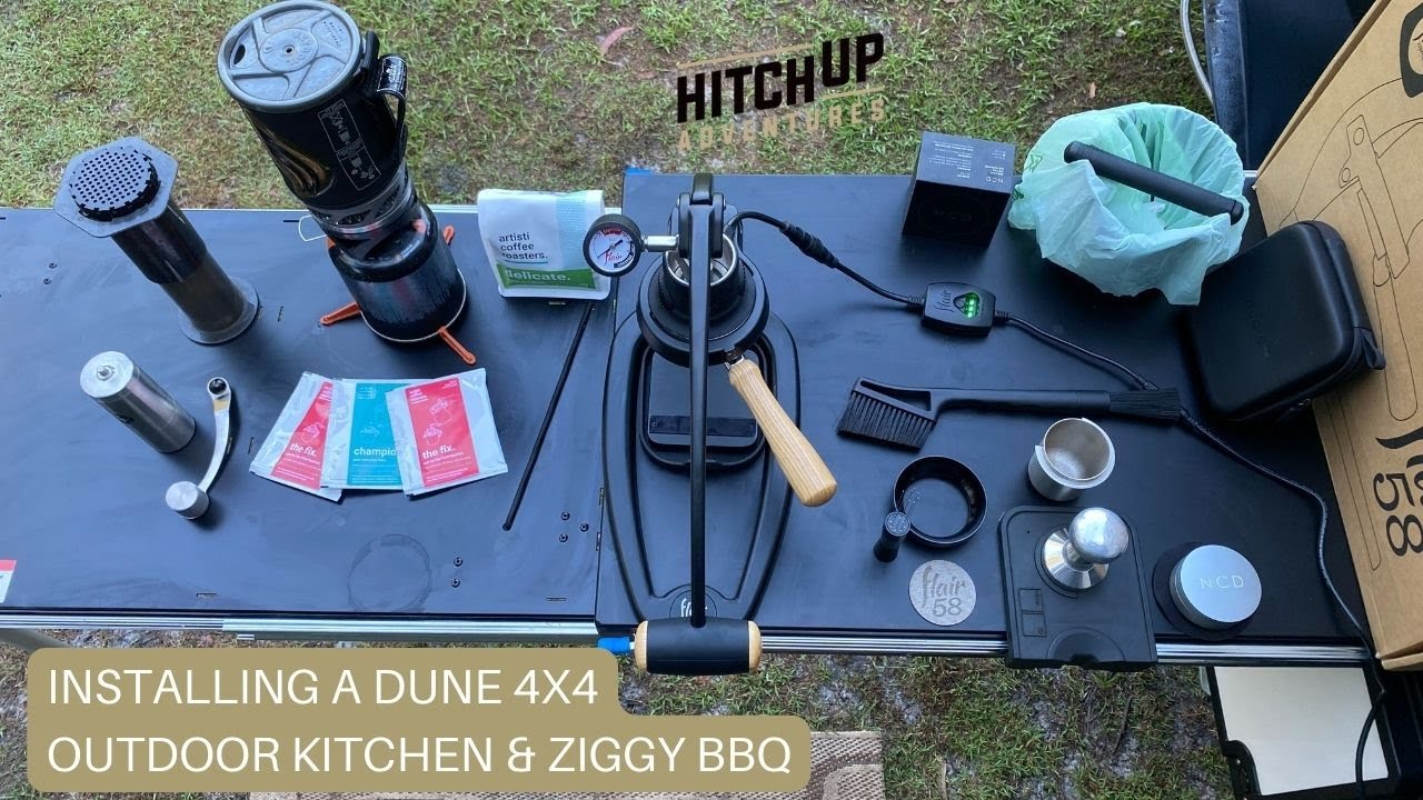 Dune 4x4 slide out kitchen for Ziggy & nomad BBQ in Caravan tunnel boot with bayonet gas - new laws