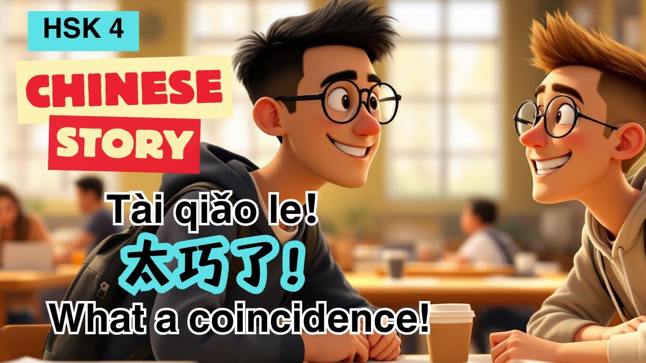 Chinese story with English Subtitles| HSK4｜HSKK中级｜不仅……而且……｜从来……｜刚……｜语法