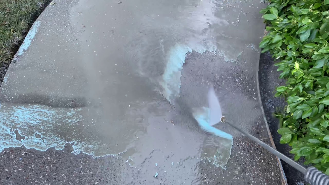 How to wash Exposed Aggregate Concrete