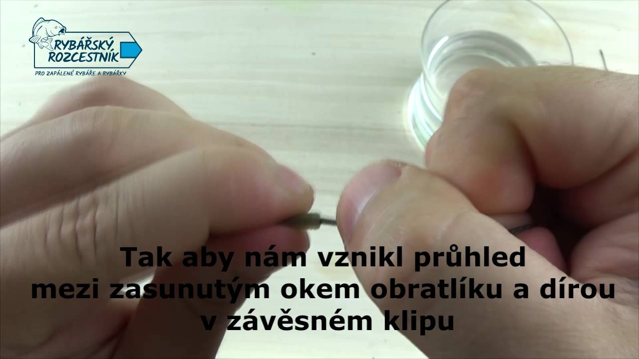 Olověnka - montáž závěsného klipu pro olůvko