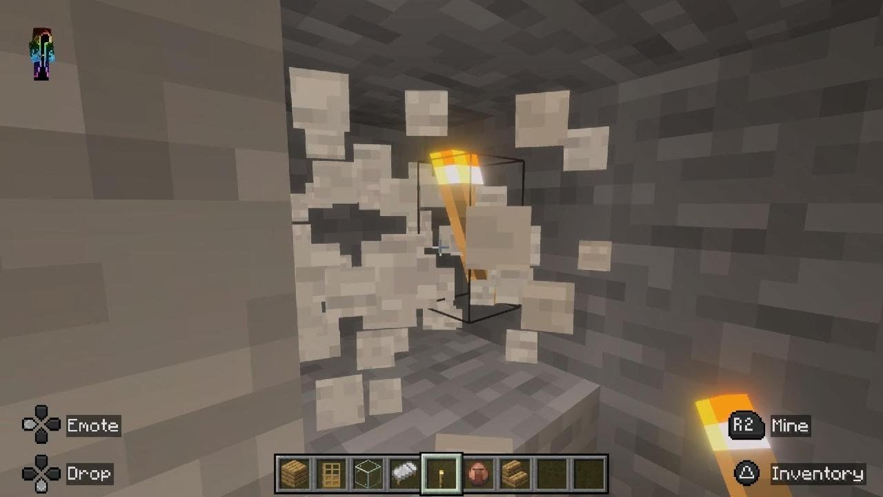Minecraft ps5 Build a train on a track