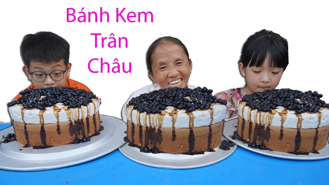 Bà Tân Vlog - Lần Đầu Làm Bánh Kem Trân Châu Đường Đen Khổng Lồ