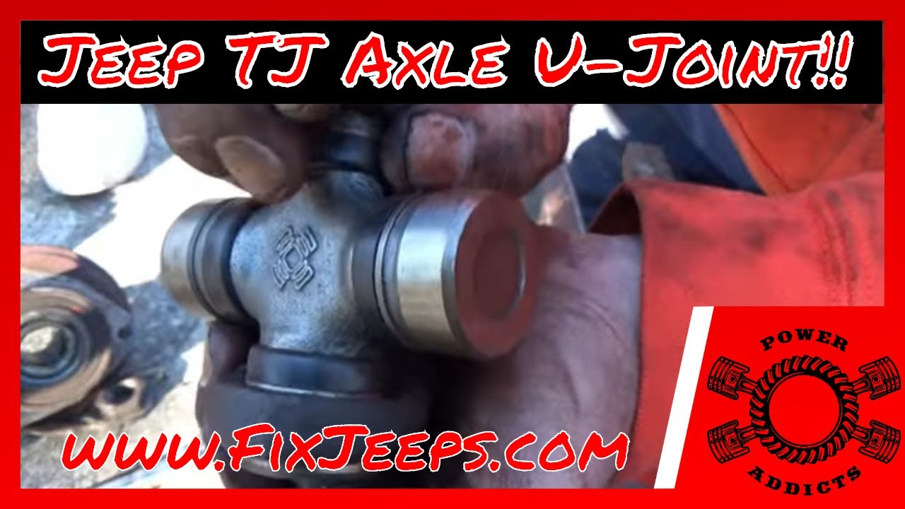 Jeep Wrangler TJ - How to change the Axle U joint #poweraddictscrew #jeeplove #jeeptj