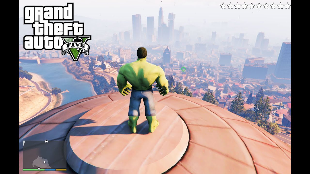 GTA 5 Hulk  Destroy City