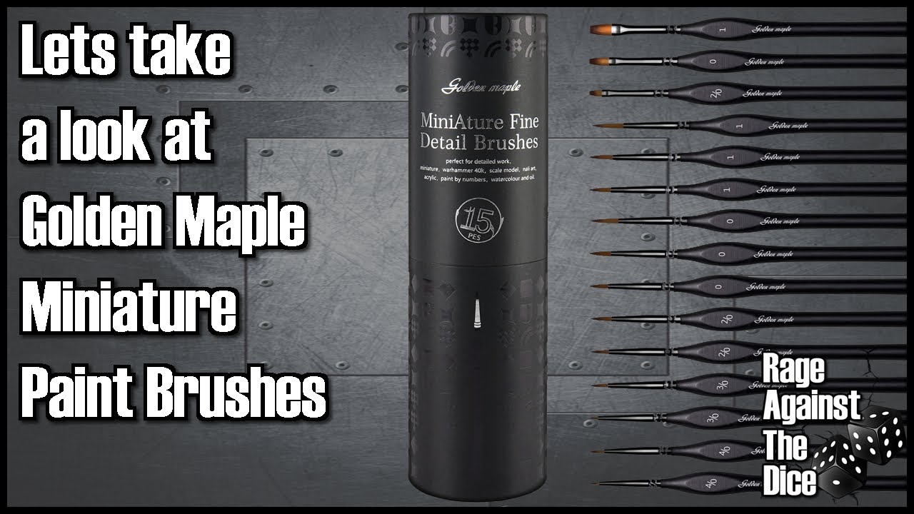 Lets take a look at Golden Maple Miniature Paint Brushes